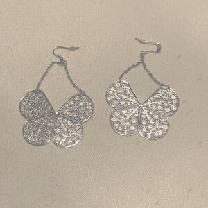 Butterfly earrings sterling silver